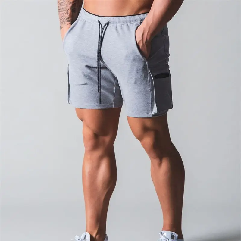 Cotton Fashion Men's Capris Multi Pocket Zipper Street Apparel Outdoor Casual Pants Jogger Fitness Men's Shorts