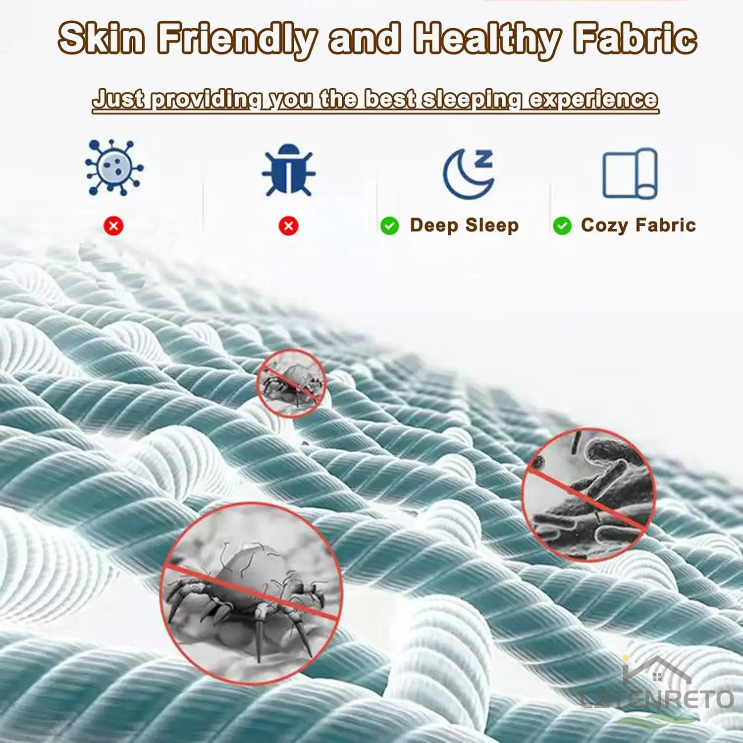 Firm Coir Mattress, 3E Coconut Coir Mattress Pad, Quiet Coconut Palm Mattress 5