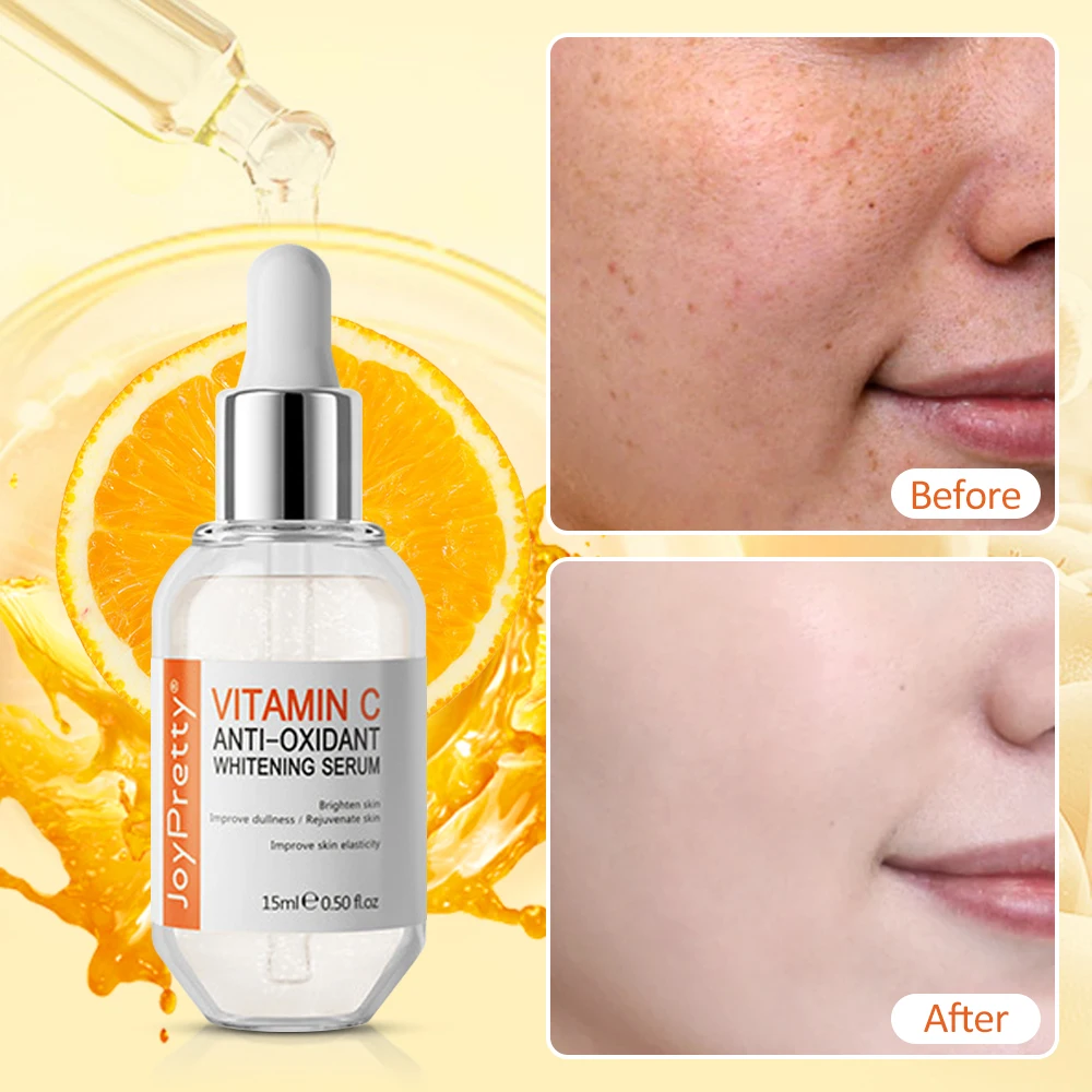 

Vitamin C Serum for Face Whitening Dark Spot Remover Hyaluronic Acid Facial Essence Skin Care Beauty Korean Cosmetics