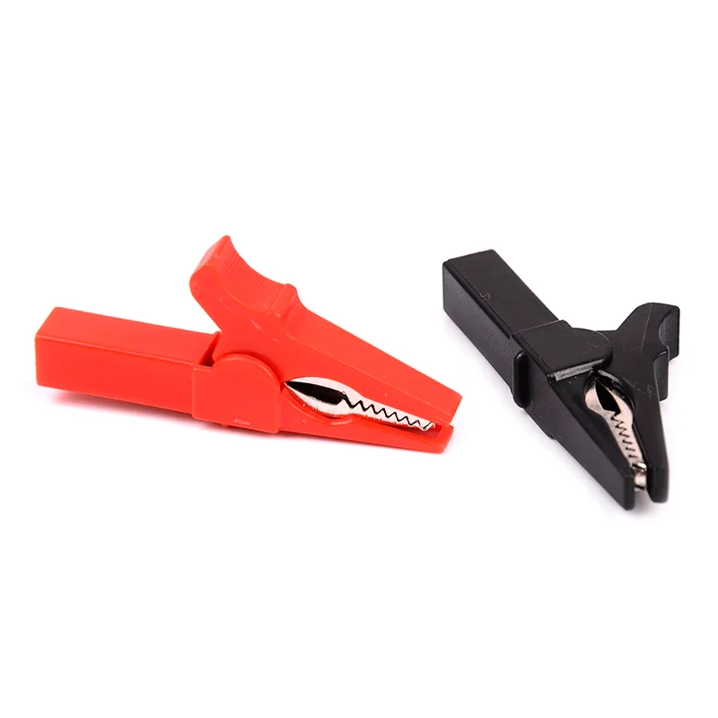 Alligator clips 4Pcs/Set 55mm + banana plug 4mm test probe cable clips (Red+Black) for Stonego test accessories