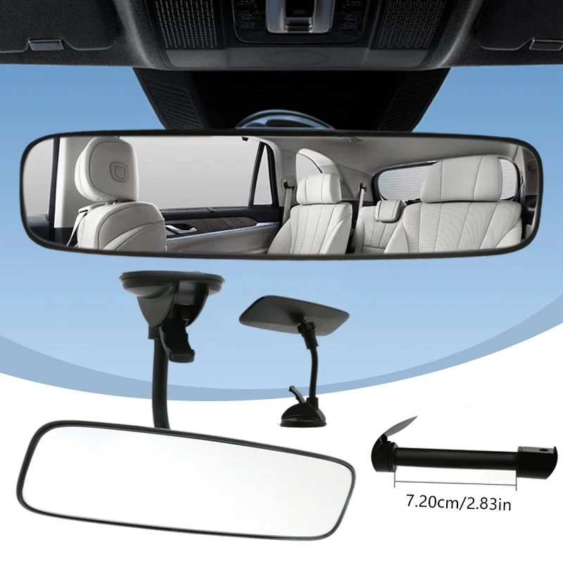 Car Rear View Mirror For Baby Monitor Front Windshield Suction Cup Mirror Angle Adjuatable Wide View Rear Seats Kids Monitor
