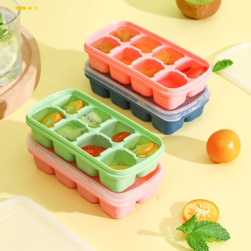 Plastic Ice Mold Box Household Making Ice Homemade Ice Block Mold With Lid  Removable Dustproof Cover DIY Kitchen Supplies Tools - AliExpress