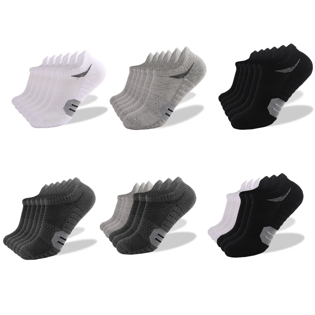 6 Pairs Women Men Sports Socks Breathable Soft Foot Protector Sock ...