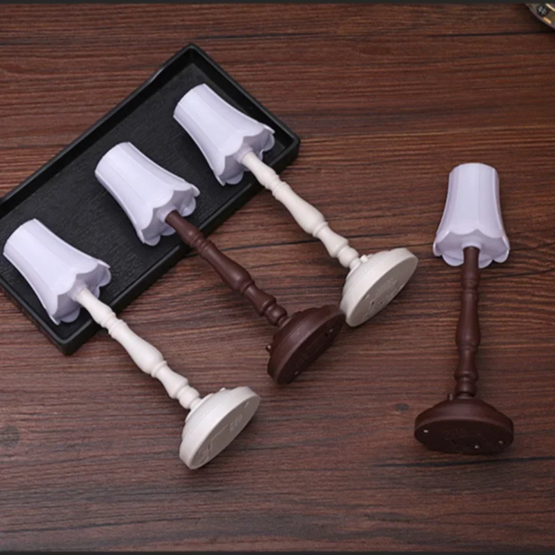 1/6 Scale White LED Desk Lamp Model Furniture for Hot Toys BJD Dollhouse Accessory Kids Pretend Play Toys 4