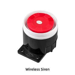 Smart Home Security System Panel with WiFi & GSM Connectivity - Supports Alexa & Tuya App, Includes Wireless Motion Sensor & Siren - UK Plug (Wired Siren)
