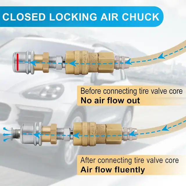 자동차 타이어 인플레이션을 향상시키는 고품질 에어 척