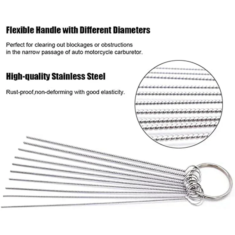 Hot Brushes Cleaner Tools for Automobile Motorcycle ATV Welder Carb Chainsaw Carburetor Carbon Dirt Jet Remove carburetor repair tool kit carburetor repair tool carburetor cleaner carburetor cleaner kit