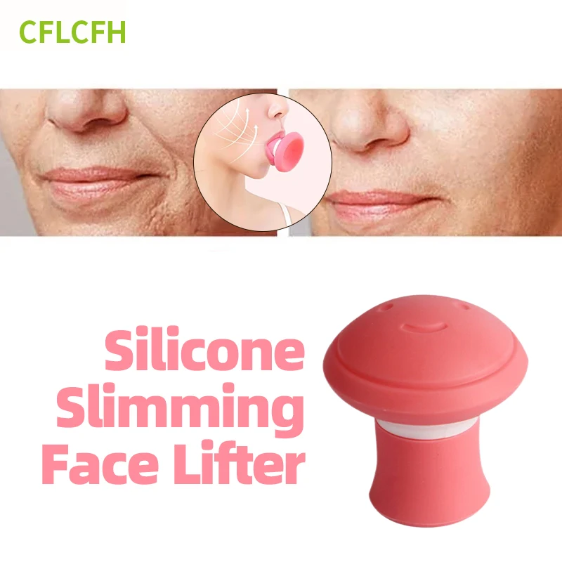 

Face Slimming V-Shape Silica Gel Face Lift Mouth Jaw Exerciser Double Chin Anti-Wrinkle Removal Facial Lifting Blow Breath Tool