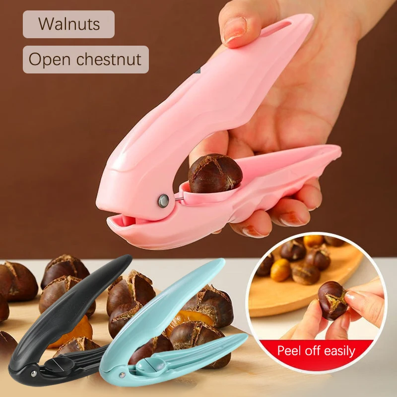 

Chestnut Clip Nutcracker Opener Nuts Peeler Shelling Walnut Cracker Sheller Kitchen Pliers Accessories
