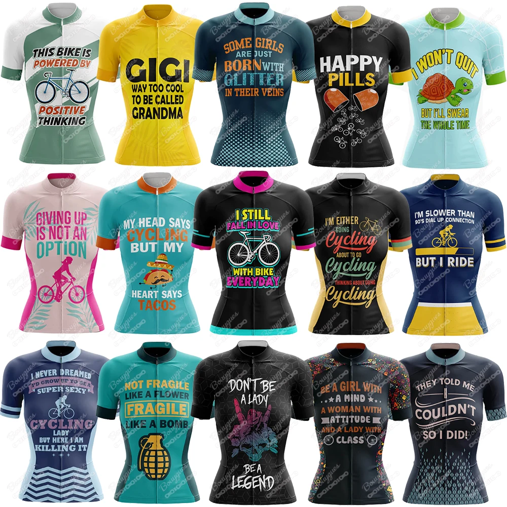 17 styles Summer V2 Short Sleeve Cycling Jersey Breathable Racing Sport Bicycle Jersey Women Cycling Clothing Short Bike