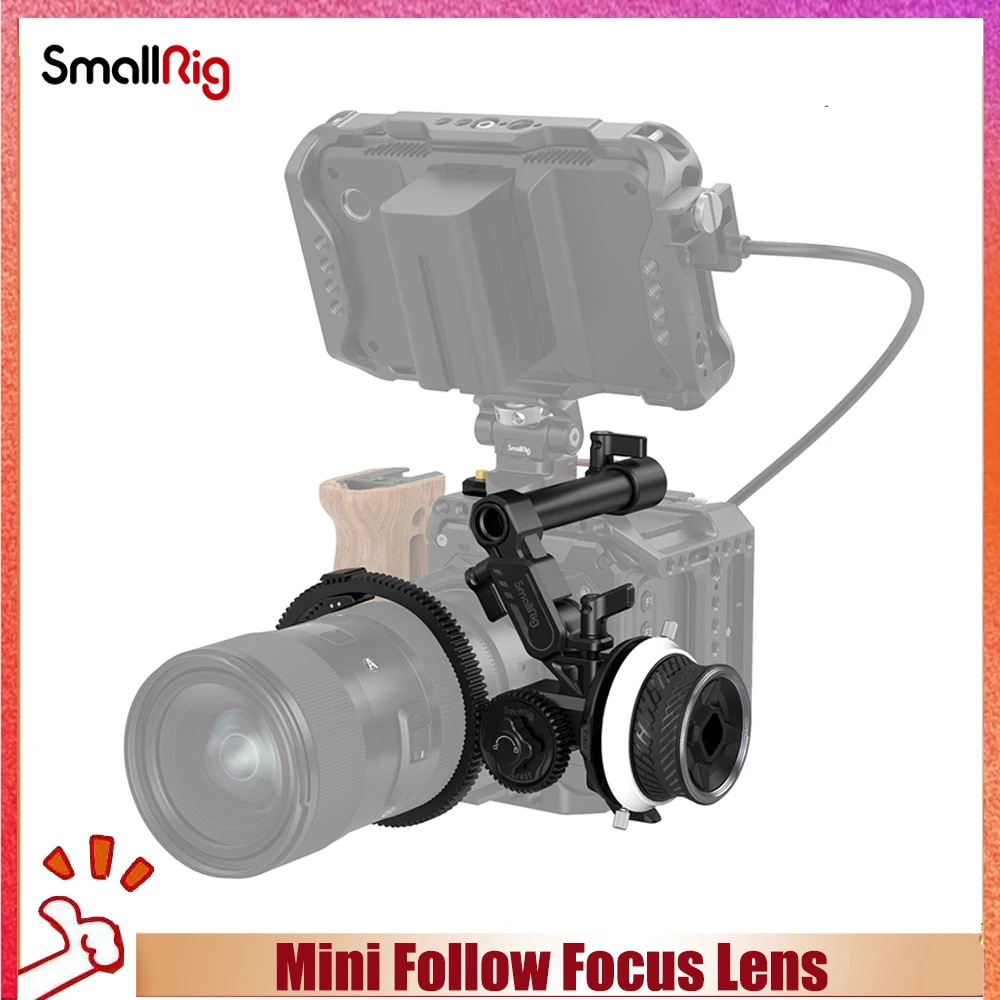

Портативный мини-фокус SmallRig, матовый корпус, быстрое управление для DSLR-камеры, карданный подвес BMPCC 4K, аксессуары