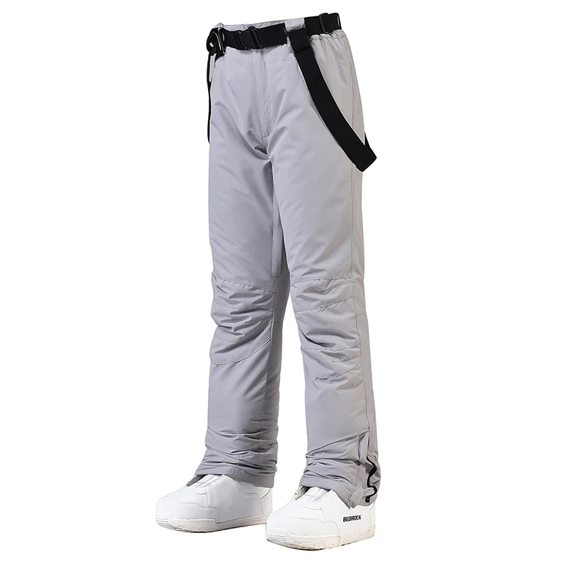 Men's and Women's Waterproof Snow Pants Windproof Ski Suit Outdoor Sports Belt Snowboarding Trousers Warm Unisex Winter-30