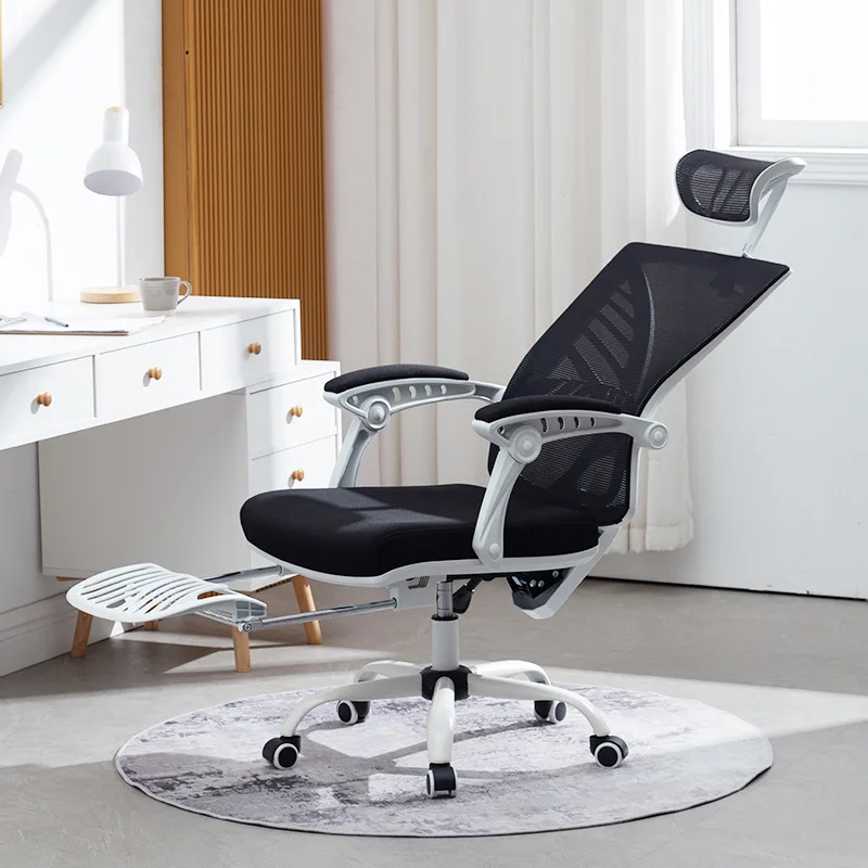 

Hooki Simple Computer Chair Reclining Backrest Mesh Office Chair Staff Lifting Rotating Home E-Sports Ergonomic Chair