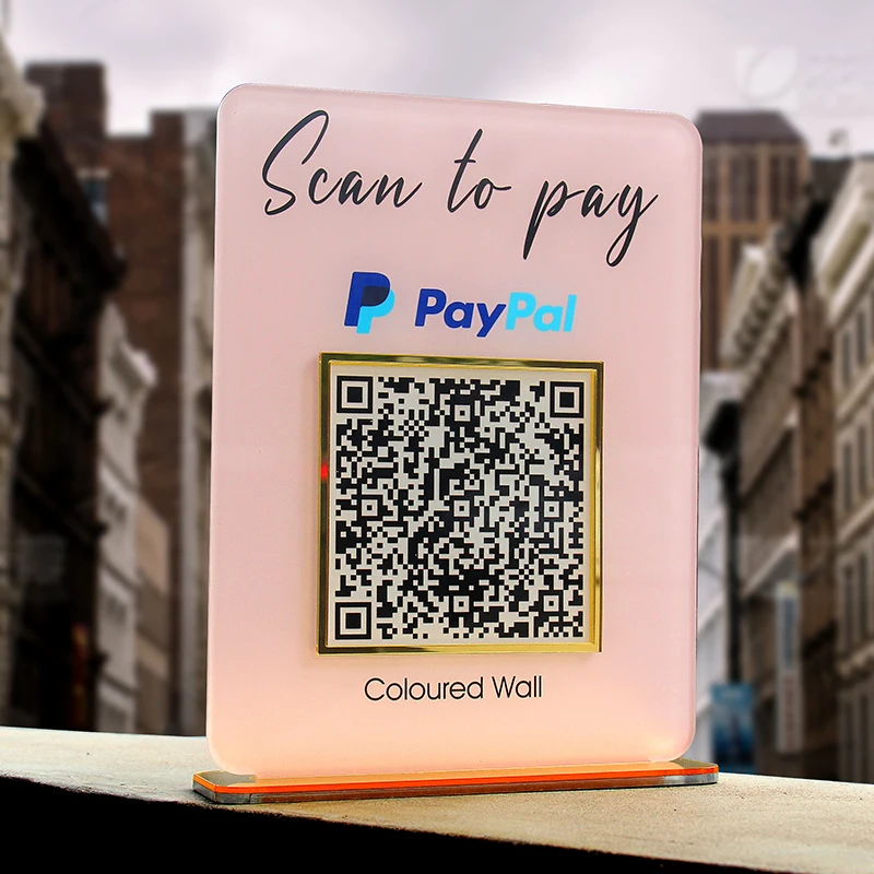 Panneau QR Code Personnalisable Pour Business : Paiement Rapide, Réseaux Sociaux, Infos Boutique – Idéal Petites Entreprises !
