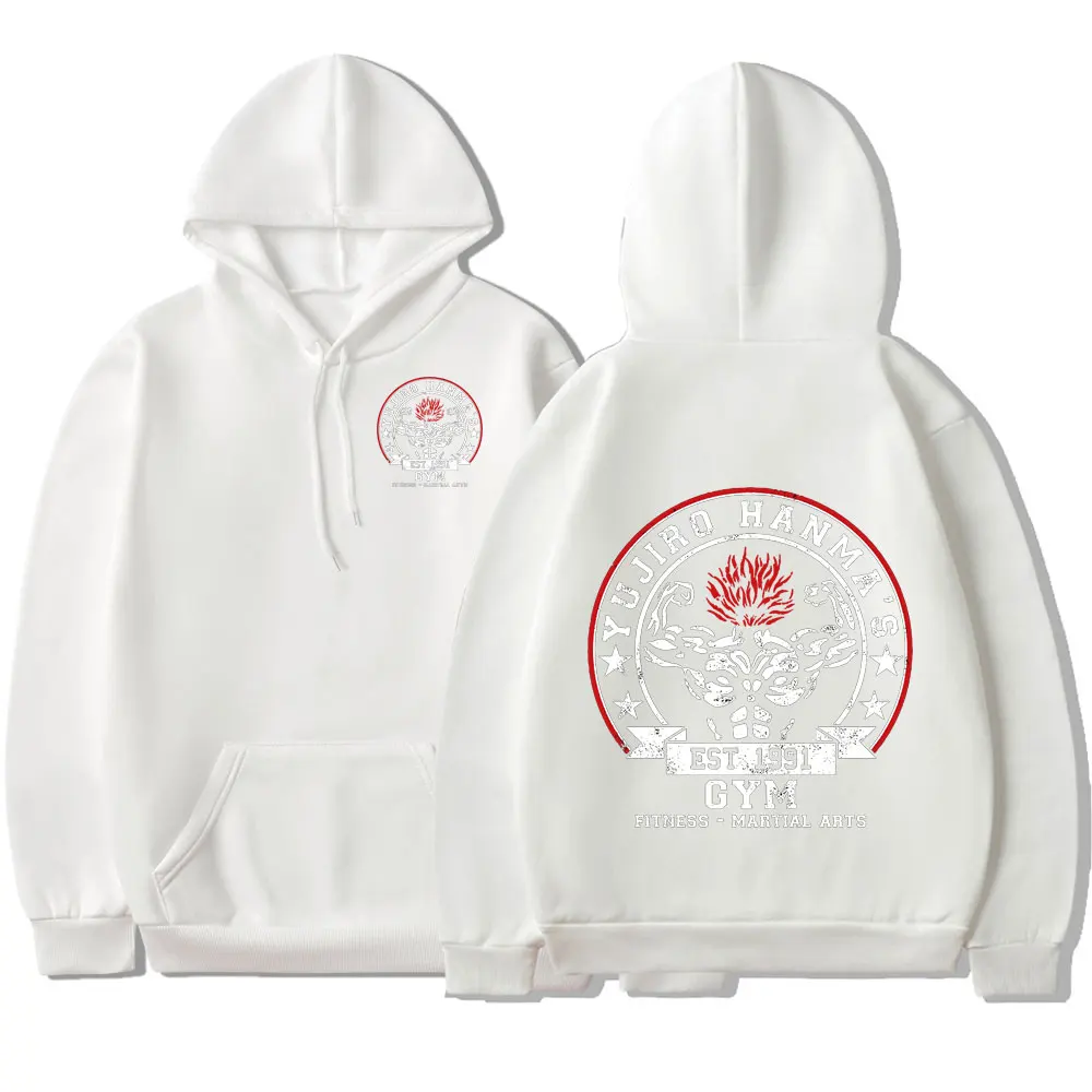 Anime Baki The Grappler Hoodie Funny Yujiro Hanma Graphic Sweatshirt Oversized Harajuku Coats Men's Women's Fleece Hoodies 3