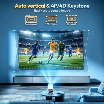 XGODY WiFi 6 Bluetooth Projector 3