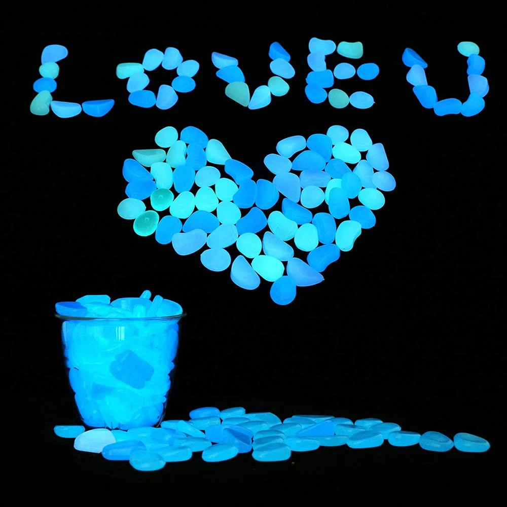 500Pcs Glow In The Dark Garden Stones 6