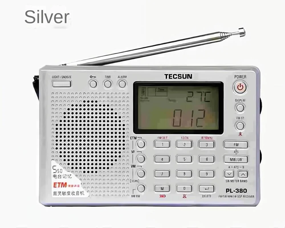 Portable Radio Tecsun PL-380 Full-band DSP Digital Demodulation Stereo