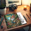 1pc Art Coloring Book 24Page Coloring Book Gift For Birthday Relieve Stress Kill Time Graffiti Painting Drawing Mushrooms Forest 6