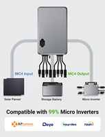 Kit de système de stockage solaire pour balcon 1024Wh avec micro-onduleur 800W, concentrateur PV MPPT 1600W, système de stockage de batterie Plug & Play Balkonkraftwerk 3