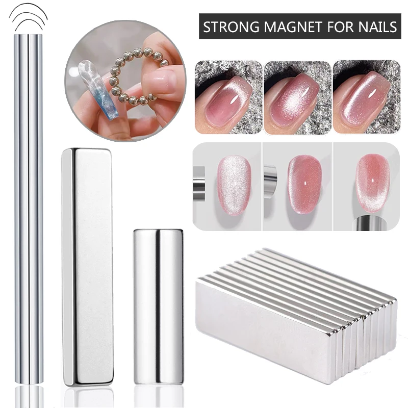 Dual-Head Magnetic Nail Art Stick Multi-Function Tool