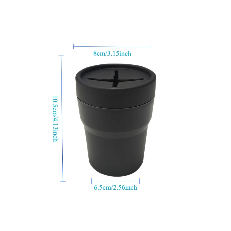 Compact Round Car Trash Can - Mini Storage Interior Accessory