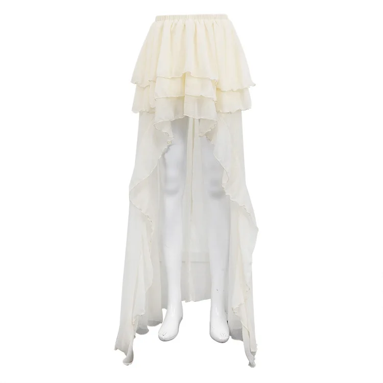 Tossy Casual Irregular Skirt For Women Solid High Waist Loose Pleats See-Through Fashion Y2k Skirts Outfit Female 2025 Skirts