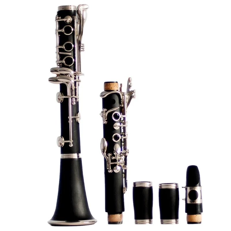 

2023 Hot Sale Useful Bakelite Bb Clarinetto 17key Hard Rubber Instruments