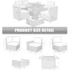 15 Piece Patio Furniture Set ,with Fire Pit Table, Outdoor Conversation Set Wicker Rattan Sectional  with Coffee Table 5