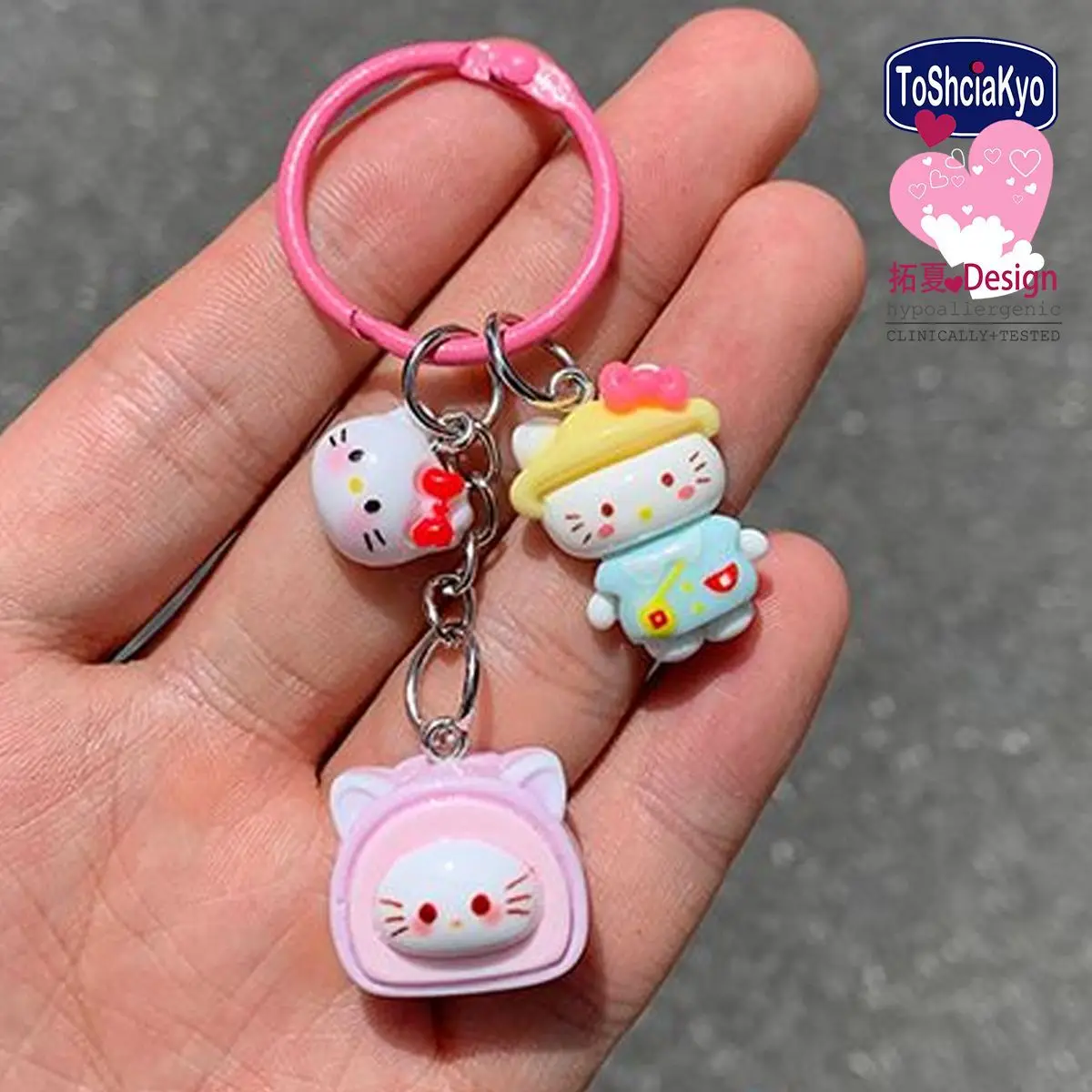 

Kawaii Hellokittys Keychain Sanrioed Anime Melodys Kuromi Cinnamoroll Cartoon Creation Backpack Hanging Accessory Birthday Gift