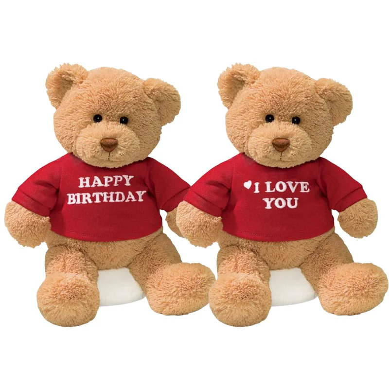 Customizable Teddy Bear with White T-Shirt, 11