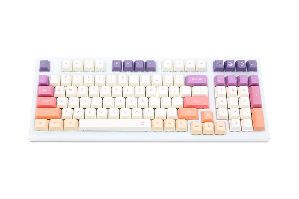 Gks Nublado Cherry Profile Dye Sub Keycap Conjunto Grosso Pbt para Teclado Gh60 Poker 87 Tkl 104 Ansi Xd64 Bm60 Xd68 Xd84 Bm87 Bm65 - Imagem 2