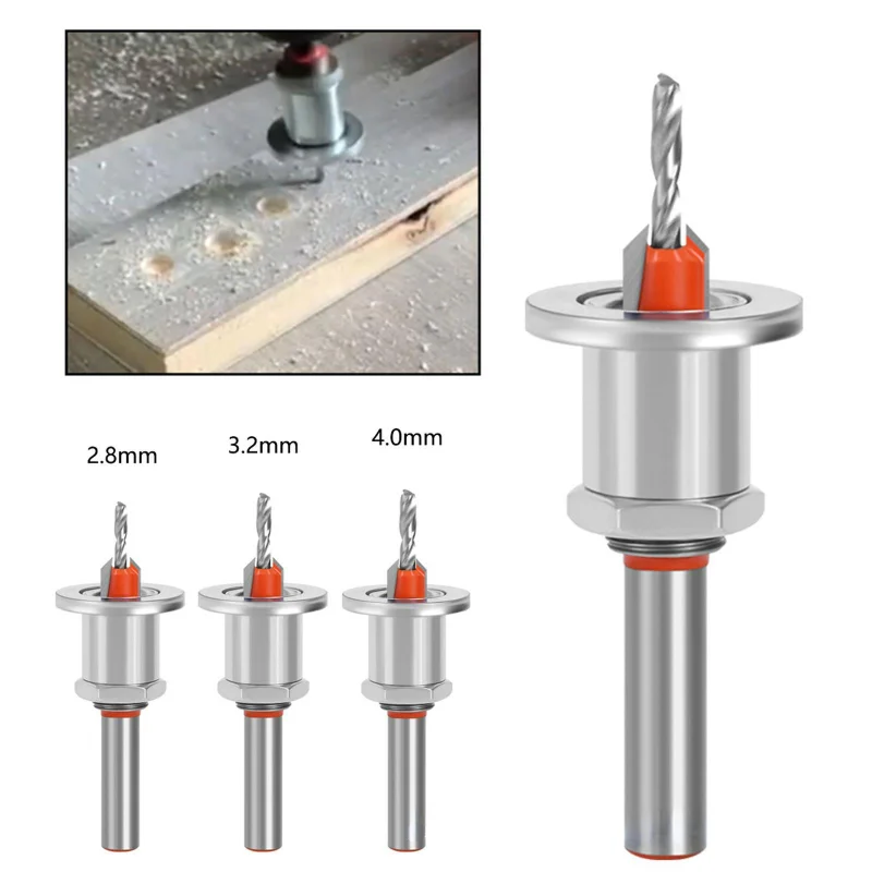 

8mm Remon Demolition Wood Drilling Core Drill Bits Shank HSS Countersink Woodworking Router Bit Milling Cutter Screw Extractor