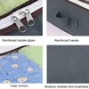 1PC Underbed Quilt Clothes Storage Bag Foldable Clothes Storage Bag Transparent Dustproof Multifunctional Travel Dormitory 3