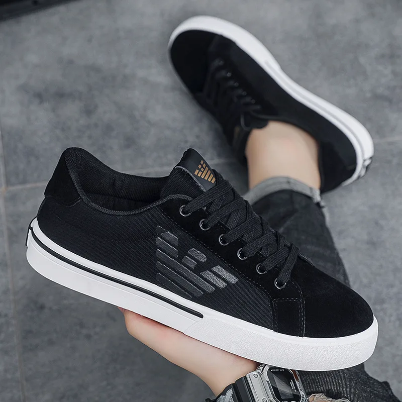 Luxury Designer Fashion Men's Black Rhinestone Platform Shoes Microfiber Leather Fabric Breathable Rock Hip-hop Walking Sneakers 3