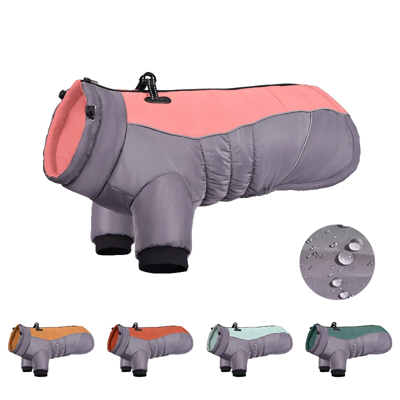 

Dog Jacket Coat Waterproof Winter Warm Thicken Pet Clothes Vest for Medium Large Dogs Labrador French Bulldog Costumes