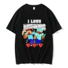 I Love Miners Print Tshirt Otaku Game Funny Meme T-shirt Crewneck Male Summer Pure Cotton Short Sleeve Men's Oversized 01336 1