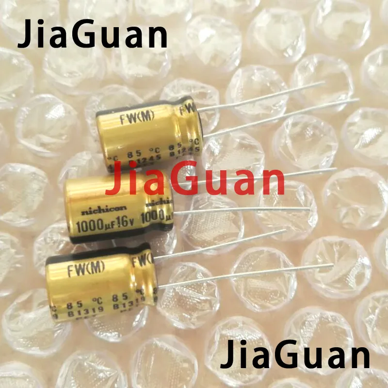 

10pcs NEW NICHICON FW 1000UF 16V 10X16MM audio Electrolytic Capacitor 16V1000uF filter amplifier 16v 1000uf