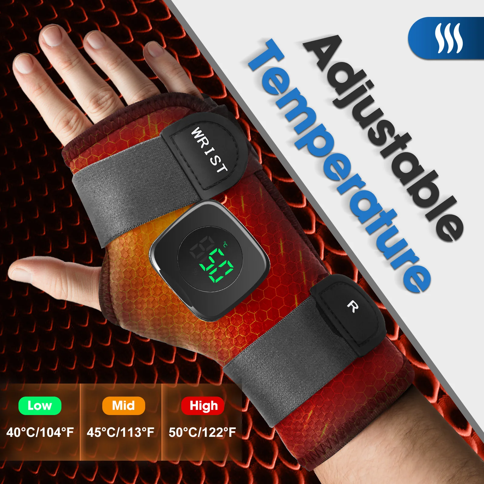New Magnetic Controller Heat Wrist Guard Hand Joint Tendon Sheath Strain Hot Com