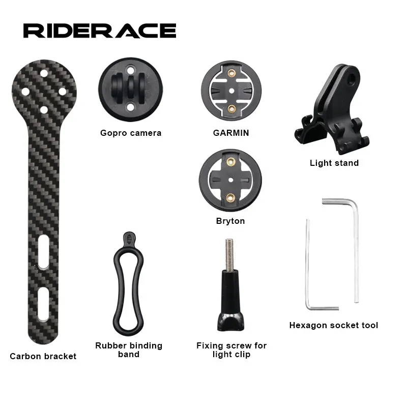 Carbon Fiber Bicycle Computer Holder for Road Bikes - GPS Mount & Speedometer Rack