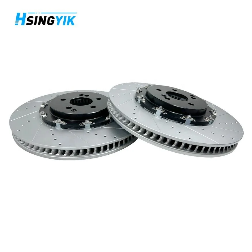 고효율 자동차 시스템 2피스 390*36mm 플로팅 브레이크 디스크 로터 (메르세데스 벤츠 C63 A35 AMG용)