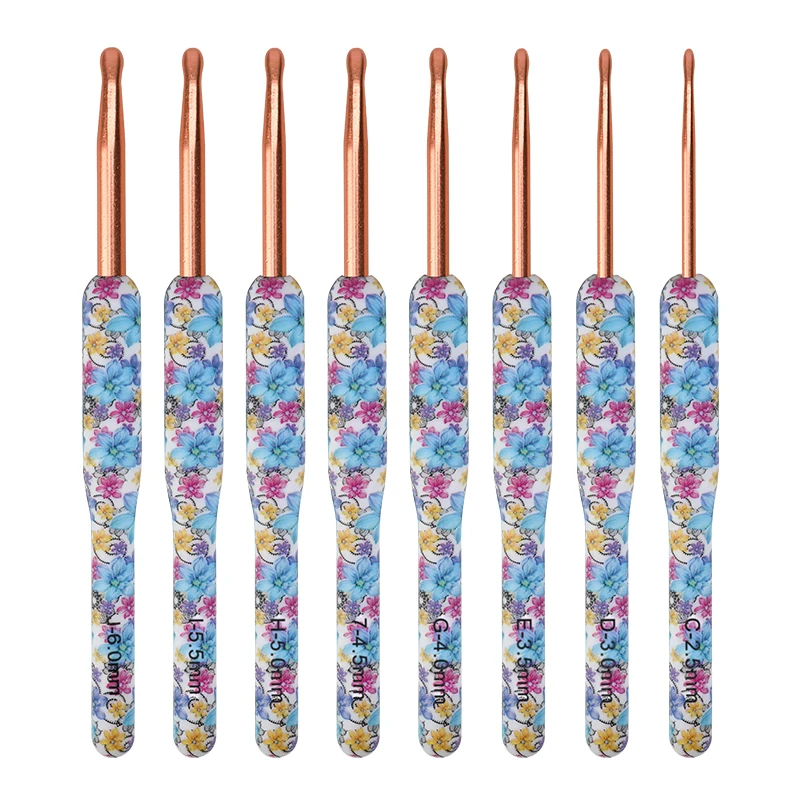 Nuevo Juego De Ganchos De Ganchillo, Agarre Ergonómico, Porcelana Azul Y Blanca, Agujas De Ganchillo De Aluminio, Hilos Y Lana, Así Que Tejen - AliExprs 15