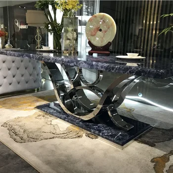 Luxury Marble Dining Table Set 1