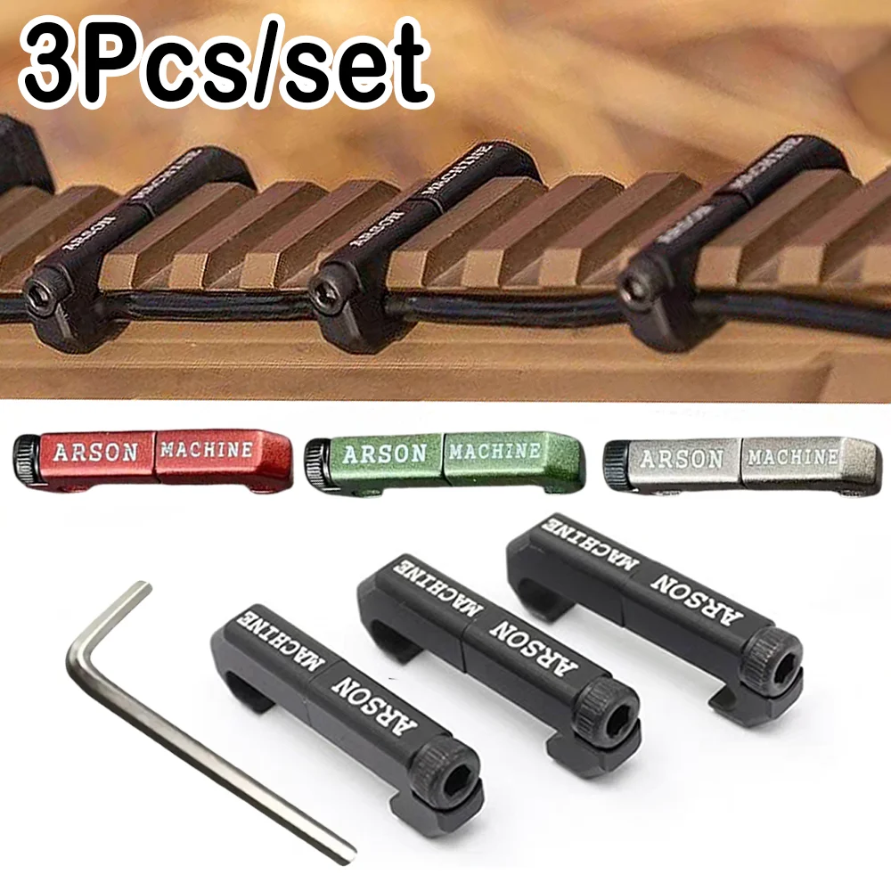 Wire Guide 3Pcs/Set Tactical Cable Clamp Organizer