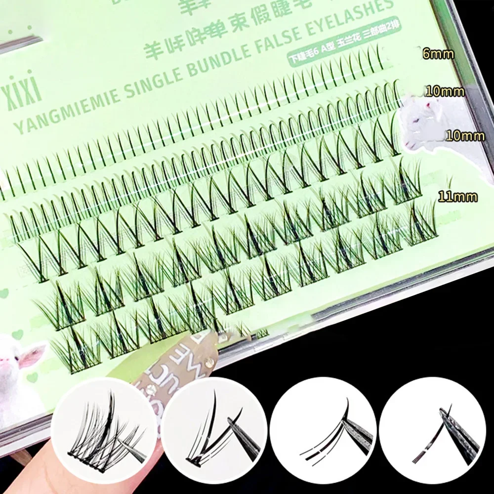 

Lazy False Eyelash Trilogy Natural Soft Fairy Fashion Segmented Lashes Single Cluster Self Grafting Novice DIY Eyelashes