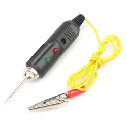 Automotive Circuit Voltage Tester Pen with Test Probe Needle for Electrical Diagnostics (Black)