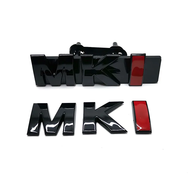 광택 블랙 골프 1 자동차 액세서리 MK 1 그릴 문자 트렁크 엠블럼 로고 스티커