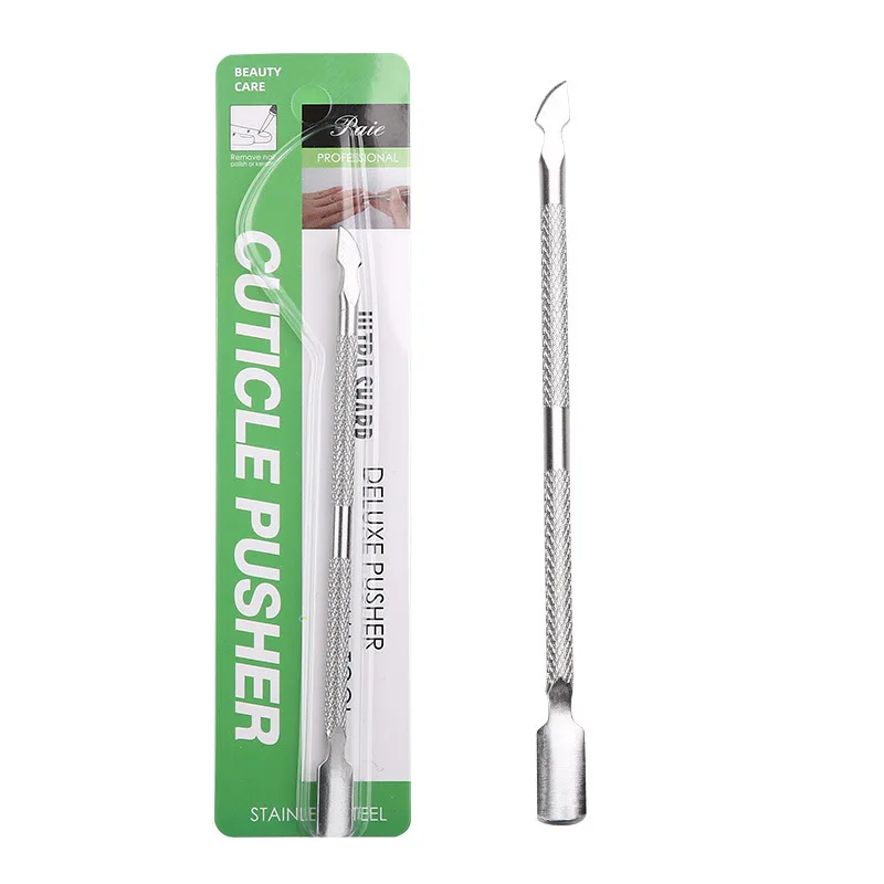 Double-ended Stainless Steel Cuticle Pusher Dead Skin Push Remover 1Pc For Pedicure Manicure Nail Art Cleaner Care Tool manicure tools nail art pusher nail manicure tools manicure pedicure tools cuticle pusher dead skin remover pedicure tools