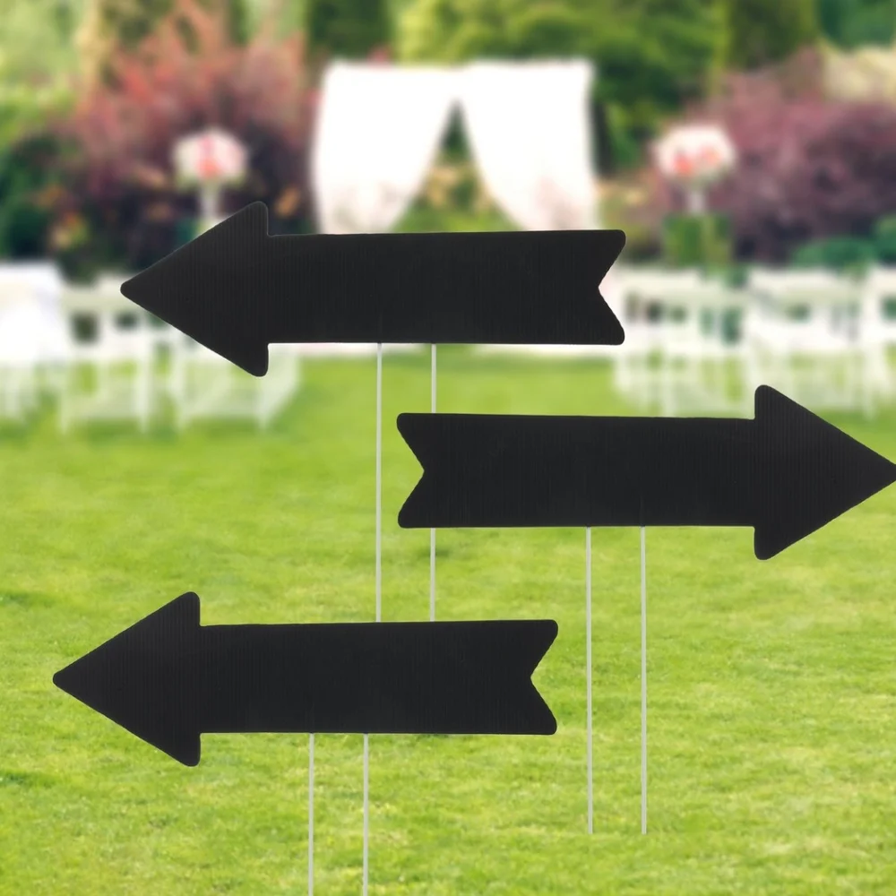 6 Packs Blank Arrow Signs With Stakes DoubleSided Chiefland Florida