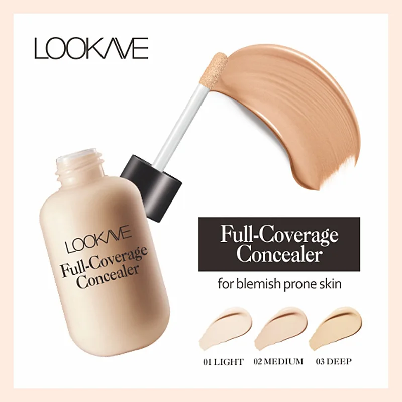 Liquid Concealer Foundation Cream Makeup Waterproof Lasting Full Coverage Acne Spot Scars Dark Circles Face Base Cosmetics face makeup base concealer foundation